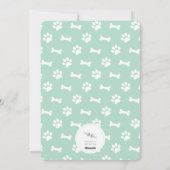 ジョイポープリントブラシスクリプト犬の恋人フォトペット シーズンカード (裏面)