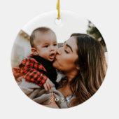 ジョイミニマリストファミリークリスマス2023ホリデーギフト セラミックオーナメント (裏面)