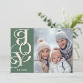 ジョイモダンエレガントタイポグラフィグミニマルリーン シーズンカード (スタンド正面)