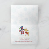 ジョイモダンクリスマスタイポグラフィルディ妖精の写真 シーズンカード (内部)