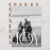 ジョイモダンクリスマスフォトミニマルデザイン シーズンカード (正面/裏面)