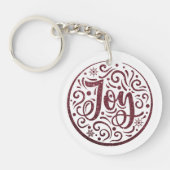 ジョイモダンスクリスマスラウンドマンデラ キーホルダー (正面)