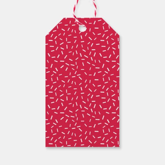 ジョイモダンタイポグラフィパーソナライズされたホリデイ ギフトタグ (裏面)