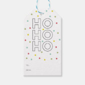 ジョイモダンタイポグラフィホリデーギフトラベル ギフトタグ (正面)