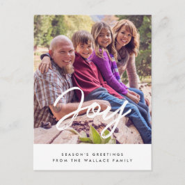 ジョイモダンタイポグラフィ休日の写真 ポストカード