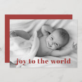 ジョイモダントザワールドベビーフォトホリデー誕生 案内状 (正面/裏面)