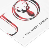 ジョイモダンプレイドパーソナライズされた ロングテーブルランナー (コーナー)