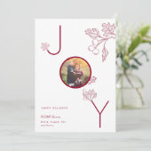 ジョイモダンホリデー写真葉赤カード カード (スタンド正面)