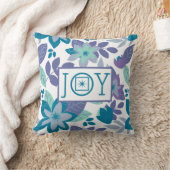 ジョイモダンボタニカルフローラクリスマス クッション (ブランケット)