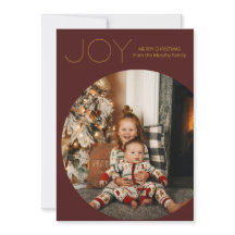 ジョイモダンミニマリストクリスマスホリデーカード