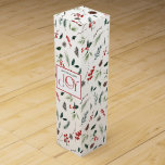 ジョイモダンレッドフェスティバルベリーボタニカルクリスマス ワインギフトボックス<br><div class="desc">フェスティバル応援の季節に歓迎ジョイモダンレッドフェスティバルベリー植物性クリスマスワインボックス。鮮やかで明るい赤いタイポグラフィと詳細魅力的が、冬の不思議の国に繊細な植物が詰め込まれており、この素晴らしい箱はお祝いに喜びを与えてくれるに違いない。さらに、ワインのボトルに満ちた季節の幸せのバーストが更に良お気に入りのい！この箱の楽しいイラストは通常のボトルの容器や貯蔵の容器よりもはるかに多運く、代わりに年のこの時期に明るくメリーなる全ての物を思い出させる役割を果たす。この素晴らしい箱を開け、あなたの愛する人々の祭りに休日の応援を注ぐ。だから、先に進む – 喜び赤フェスティバルベリー植物性クリスマスワインボックスを導入することによってあなたのクリスマスのお祝いに少し余分な輝きを追加モダン!一致連絡製品の設計者。一致する製品の私たちのトレンディーコレクションで家族のスタイルを高める： https://www.zazzle.com/collections/119903337092433221 Copyright berryデザイン,  all rights reserved.</div>