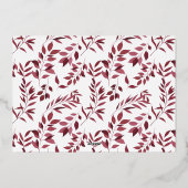 ジョイモダン金ゴールドとガーネットレッドロゴオーナメント 箔シーズンカード (裏面)