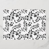 ジョイモダン金ゴールドとブラックロゴオーナメント 箔シーズンカード (裏面)