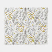 ジョイモミの小枝 フリースブランケット (正面(横))