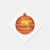 ジョイラブピースノールワウオーナメントナプキンス スタンダードカクテルナプキン (角)