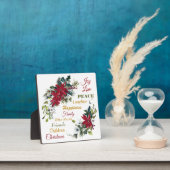 ジョイラブピースポインセチアのクリスマス フォトプラーク (インサイチュ)