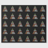 ジョイラブピース信じスクリスマスツリーファミリー ラッピングペーパー (フラット)