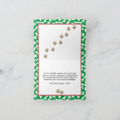 ジョイラブポーズドドメリークリスマスレッド&グリーン シーズンカード (内部)