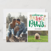 ジョイラブポーズピースドッグレッドグリーン2枚写真 シーズンカード (正面)