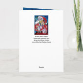 ジョイラブミュージカルクリスマスパーティー/バイオリン付きサンタ シーズンカード (裏面)