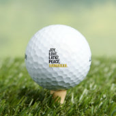 ジョイラブラッキーピースハヌカーおもしろいユダヤ人 ゴルフボール (インサイチュ 木)