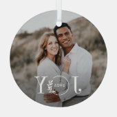 ジョイリースカスタムフォトクリスマスオーナメント ガラスオーナメント (裏面)