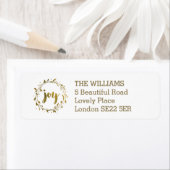 ジョイリースクリスマス差出人住所ラベル ラベル (インサイチュ)