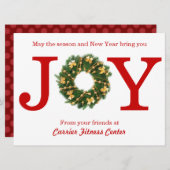 ジョイリースビジネス – 6 x 8クリスマスカード シーズンカード (正面/裏面)