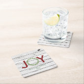 ジョイリースファミリークリスマス スクエアペーパーコースター (インサイチュ)