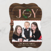 ジョイリースホリデーフォトカードクリスマスカード シーズンカード (正面/裏面)
