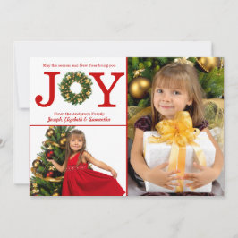 ジョイリース2フォトレッドドット – クリスマスカード