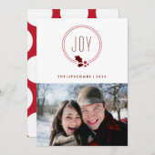 ジョイリース&ベリーズホリデーフォトカード シーズンカード (正面/裏面)