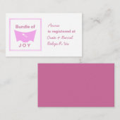 ジョイレジストリカードのバンドル エンクロージャーカード (正面/裏面)