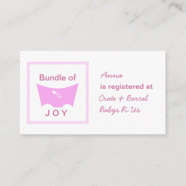 ジョイレジストリカードのバンドル エンクロージャーカード