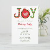 ジョイレッドグリーンクリスマスホリデーパーティー 招待状 (スタンド正面)