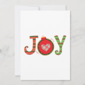 ジョイレッドグリーンクリスマスホリデーパーティー 招待状 (裏面)