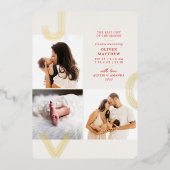 ジョイレッドバースニードゴールドフォイルホリデー 箔シーズンカード (正面)