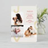 ジョイレッドバースニードゴールドフォイルホリデー 箔シーズンカード (立ち正面)