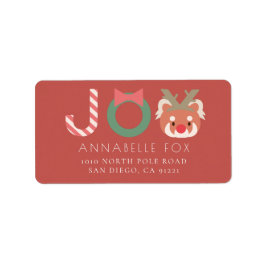 ジョイレッドパンダレッドホリデイ差出人住所ラベル ラベル