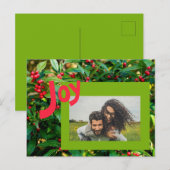 ジョイレッドベリーズファミリーフォトホリデー ポストカード (正面/裏面)