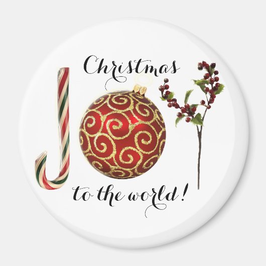 ジョイワードアートキャンディーケンオーナメントとホリー マグネット (正面)