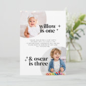 ジョインガールボーイ誕生日招待状ウィズアーチ 招待状 (スタンド正面)