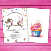 ジョインシスタースデュアル兄弟姉妹体操誕生日 招待状