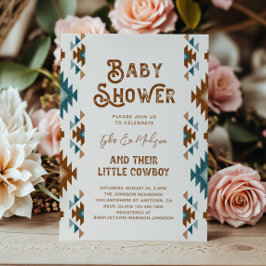 ジョイントカウボーイベビーシャワー招待状 招待状