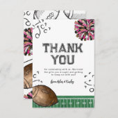 ジョイントサッカー応援誕生日サンキューカード サンキューカード (正面/裏面)