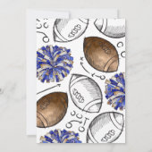 ジョイントサッカー応援誕生日招待状 |共同編集 招待状 (裏面)