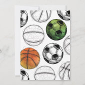 ジョイントスポーツ誕生日招待状 招待状 (裏面)