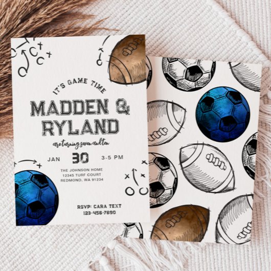 ジョイントスポーツ誕生日招待状 招待状