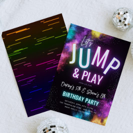 ジョイントトランポリンパーティの招待状 招待状