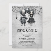 ジョイントハロウィーン誕生日パーティー 招待状 (正面)